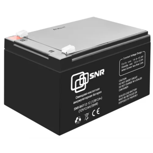 Свинцово-кислотный аккумулятор 12 В 12 Ач (SNR-BAT-12-12-GP) уценка имеют потертости и метки маркером